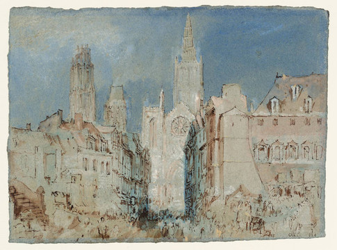 约瑟夫·马洛德·威廉·透纳高级钟楼广场上的大教堂