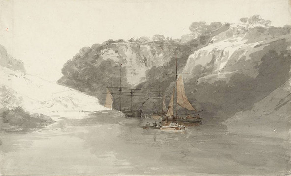 约瑟夫·马洛德·威廉·透纳在怀伊河上的峡谷中运输