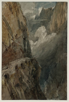 约瑟夫·马洛德·威廉·透纳魔鬼桥上的斯科伦峡谷