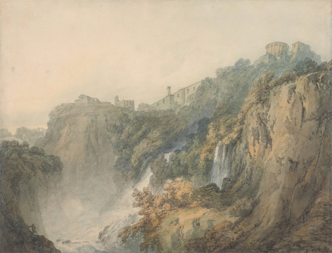 约瑟夫·马洛德·威廉·透纳蒂沃利与西比尔神庙和小瀑布