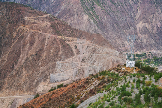 中国云南省高原山脉旅游风光