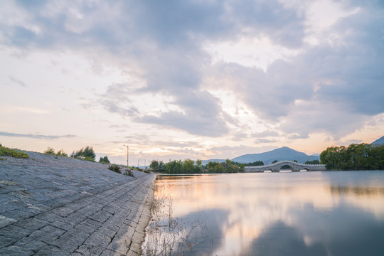 中国云南省清溪水库旅游风光