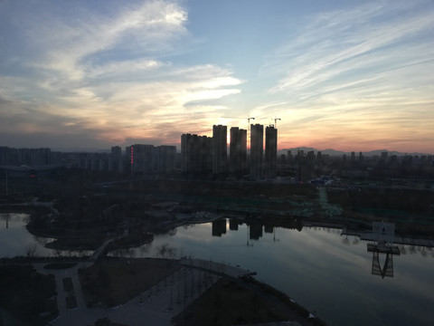 傍晚的天空