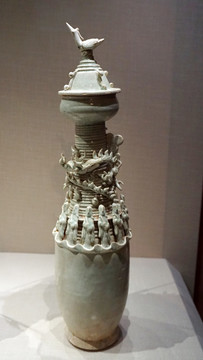 青白釉瓷魂瓶