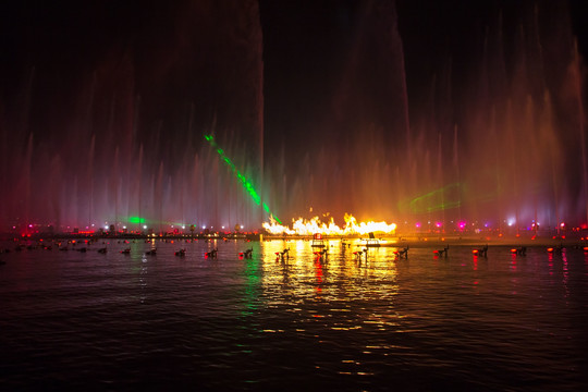 金鸡湖音乐喷泉