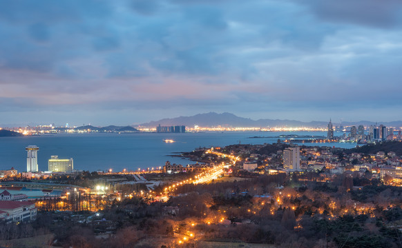 青岛老城区夜景