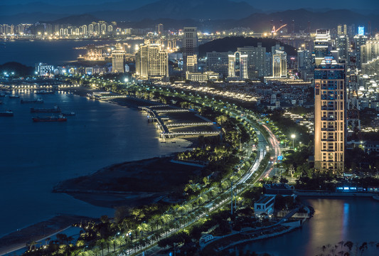 福建厦门海沧海岸线