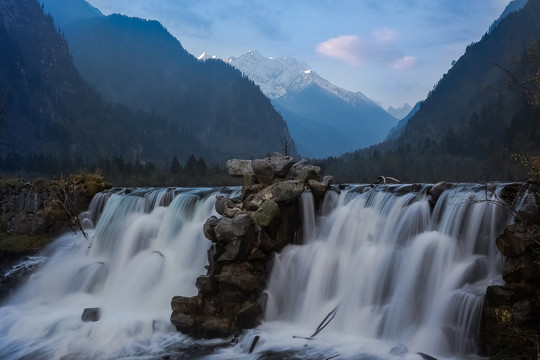 中国川西毕棚沟景区旅游风光