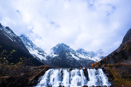 中国川西毕棚沟景区旅游风光