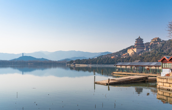 北京颐和园建筑风景