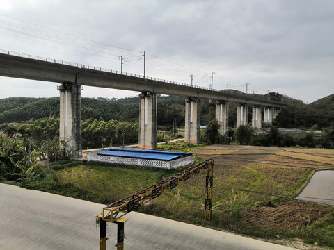 农村乡村火车铁路
