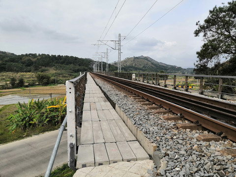 乡村火车铁路