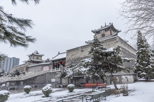 上党门雪景