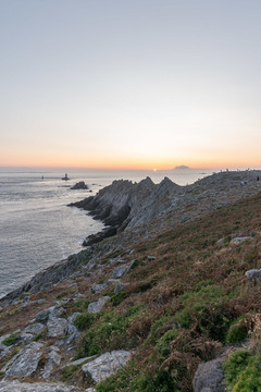 法国布列塔尼西海岸拉兹角黄昏