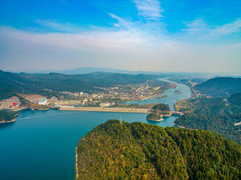 航拍庐山西海风景名胜区