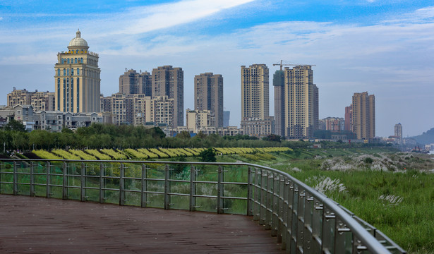 宜宾南溪区城市风光