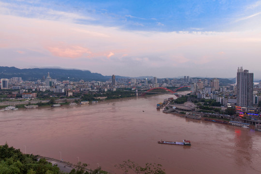 美丽的宜宾城市风光