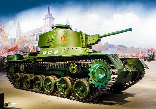 北京军博展品解放军功臣号坦克