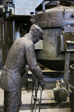 钢铁工人雕像