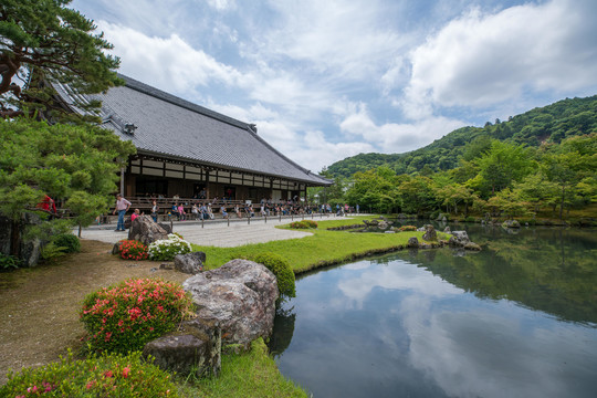 日本京都岚山天龙寺