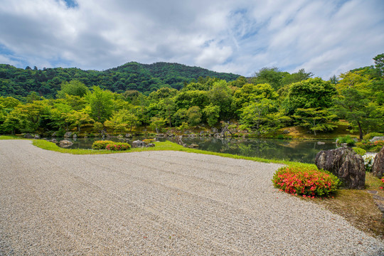 日本京都岚山天龙寺