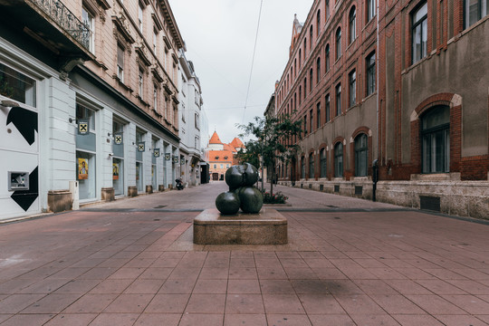 萨格勒布城市街道景观