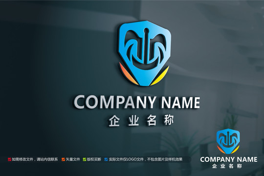 互联网科技R字母LOGO