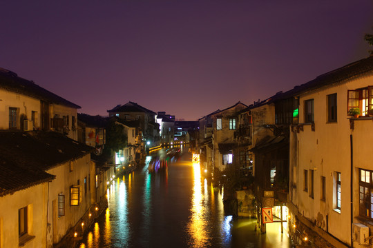 七里山塘夜景