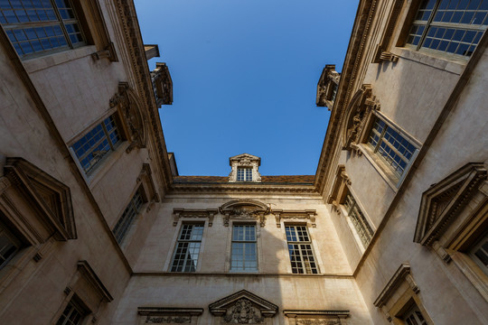 法国第戎城市街道景观和建筑