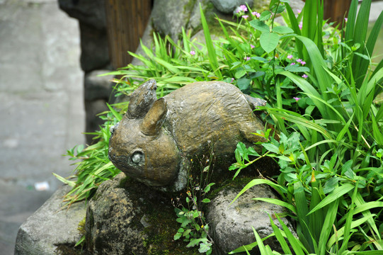兔子石雕