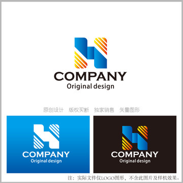 HS字母logo设计