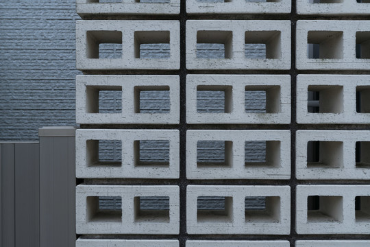 现代化设计的水泥砖墙
