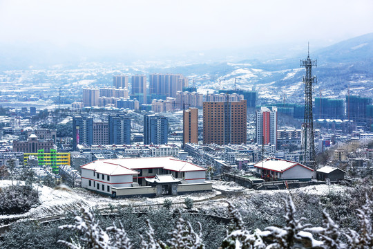 城南雪景