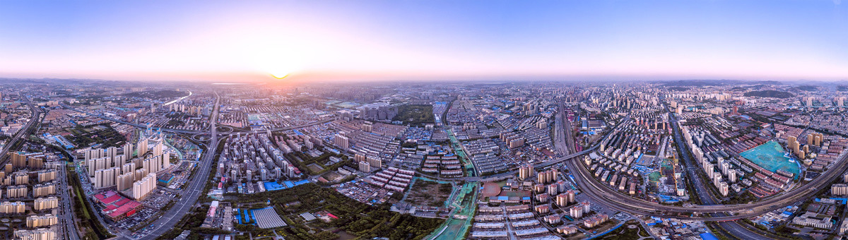 济南腊山立交全景图