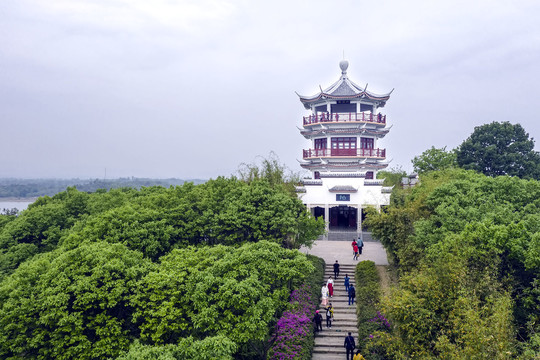 仰拍南湾湖浉源阁