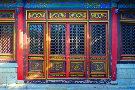 中式老门窗
