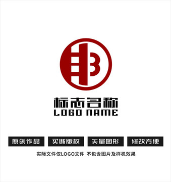 HB字母标志影视logo