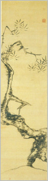 朱耷清八大山人松图