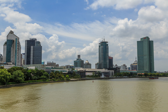 宁波现代建筑背景