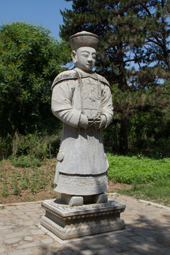 清西陵泰陵文臣石雕像