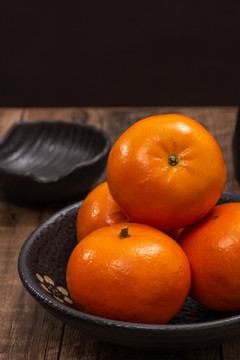 暗调中国风水果柑橘