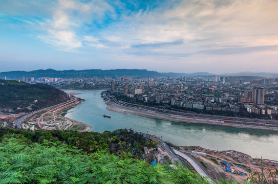 美丽的宜宾城市风光