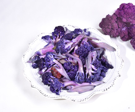 素炒紫花菜