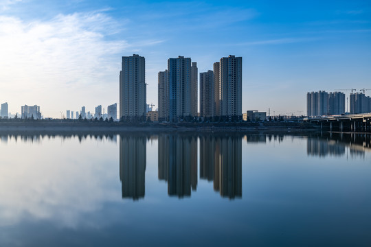 在建高层住宅建筑