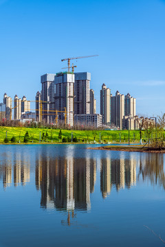 在建高层住宅建筑