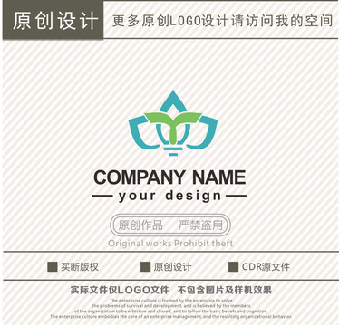 YM字母莲花logo
