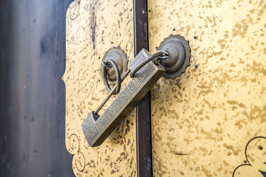 古建筑门环挂锁