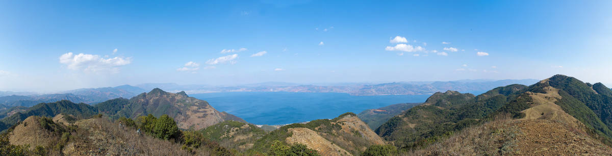 高原明珠抚仙湖全景图