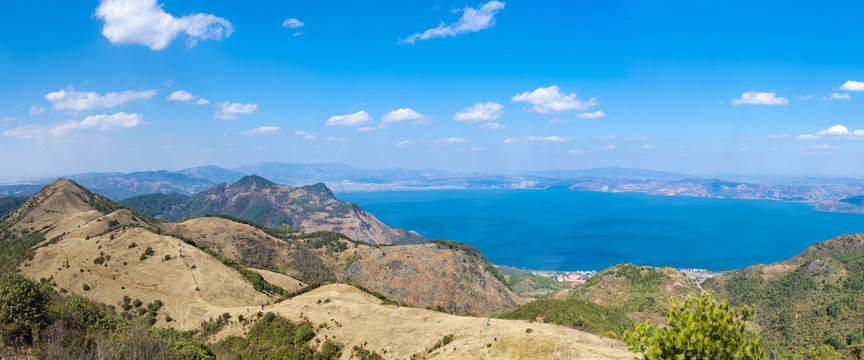 高原明珠抚仙湖全景图