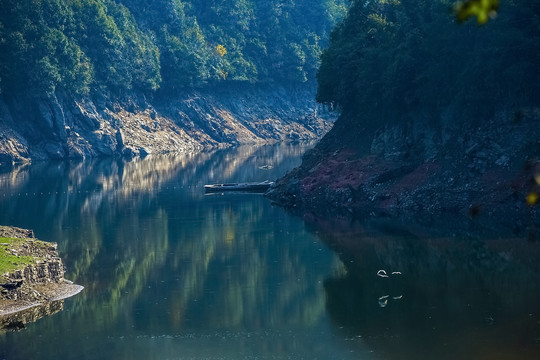 中国江苏省安徽省山区的自然风光